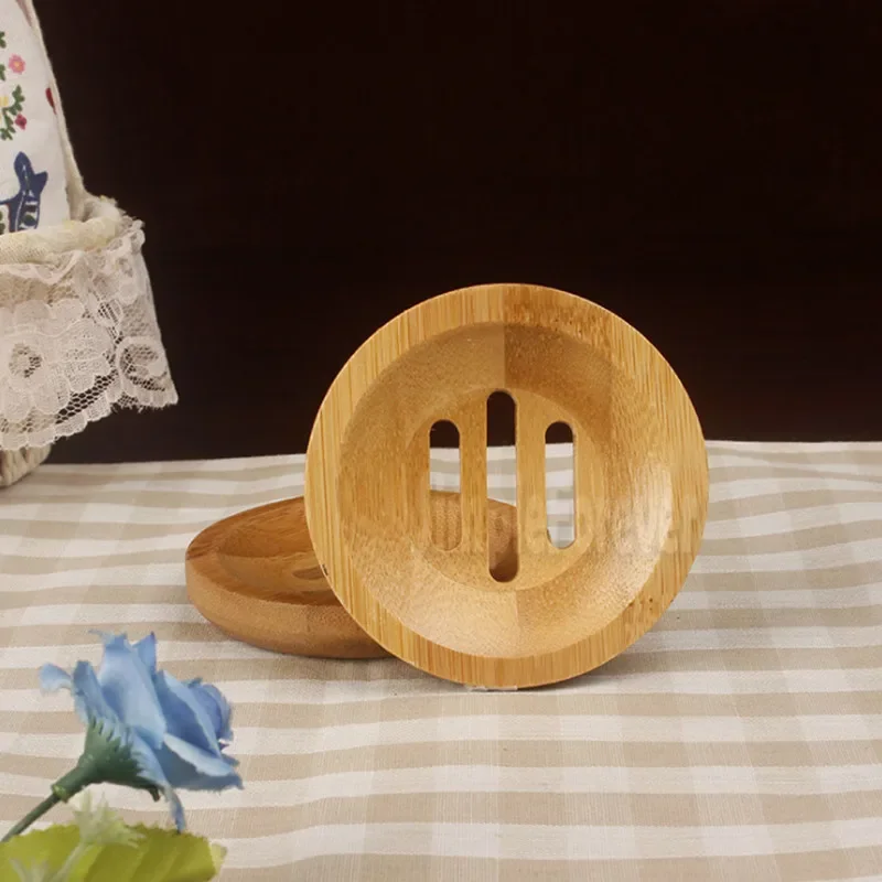 Hot Worldwide Natural Bamboo Wood Soap Dish Storage Holder Bath Shower Plate Bathroom