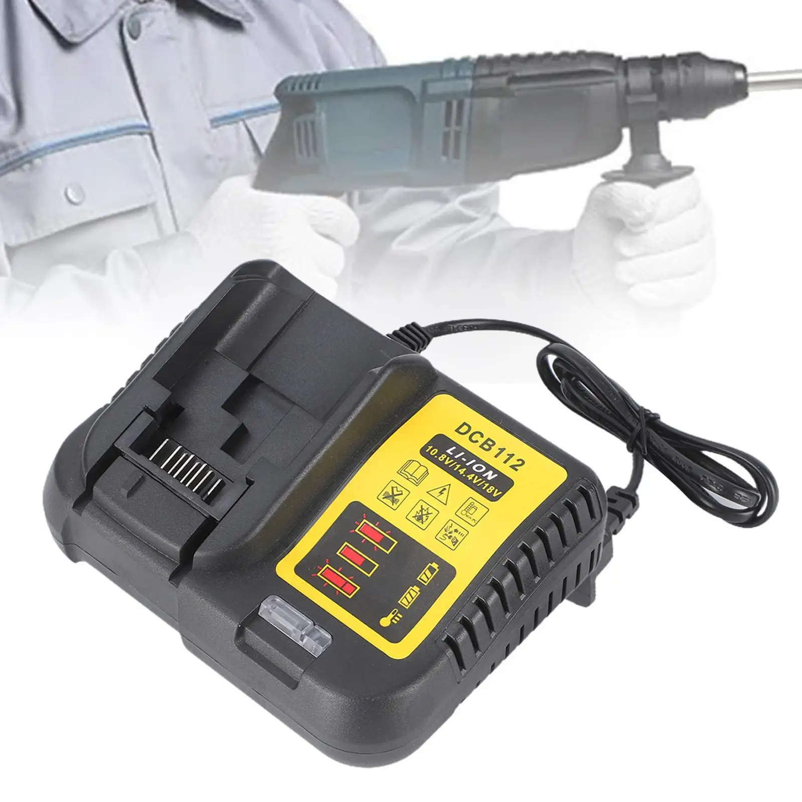 

Power Tool Battery Charger Multifunctional Stable Cordless Tool Battery Pack