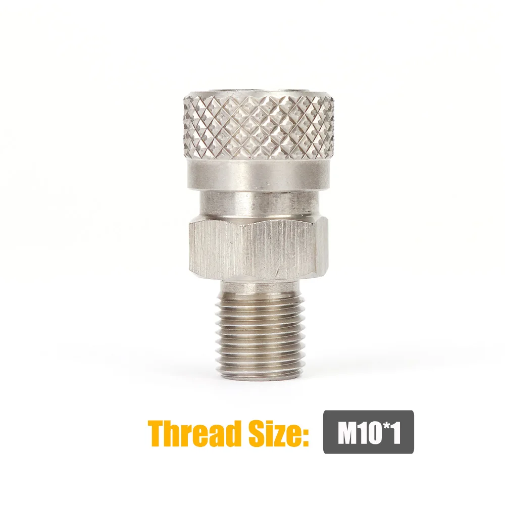 Hochdruck 8MM Foster Quick Disconnect Männlich Weiblich Adapter Füllnippel Blind Plug Gewinde 1/8NPT & 1/8BSP & M10 * 1