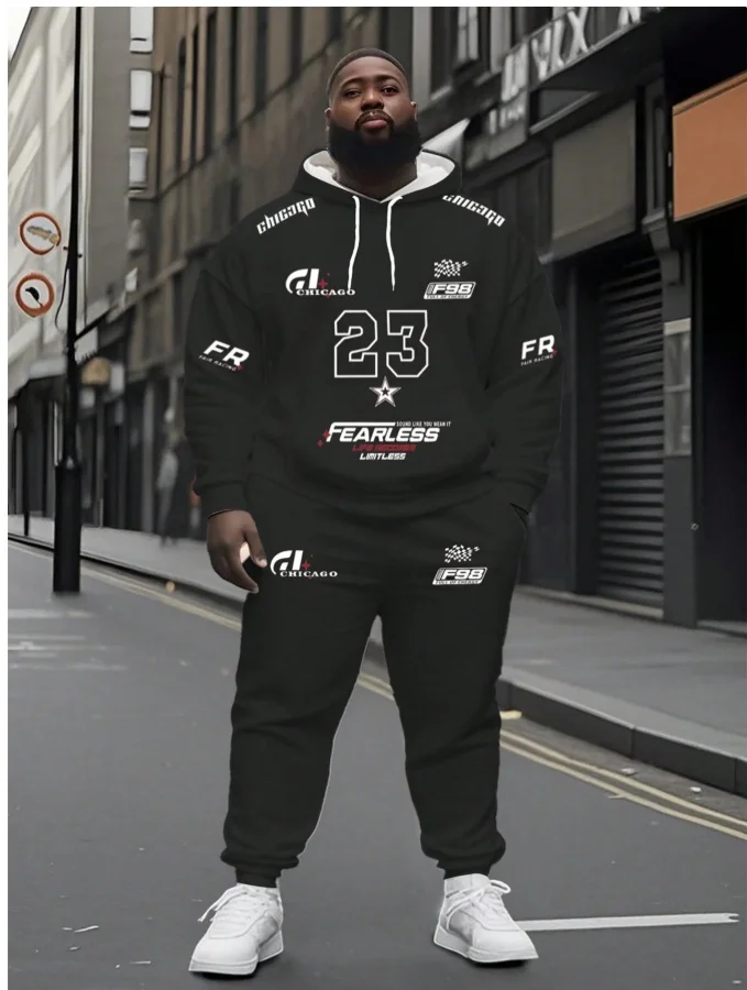 

2025 Winter and Autumn Hot Sale New 3D Printed Sweatpants and Hoodie Set Sportswear Men's Clothing Set Street Sportswear