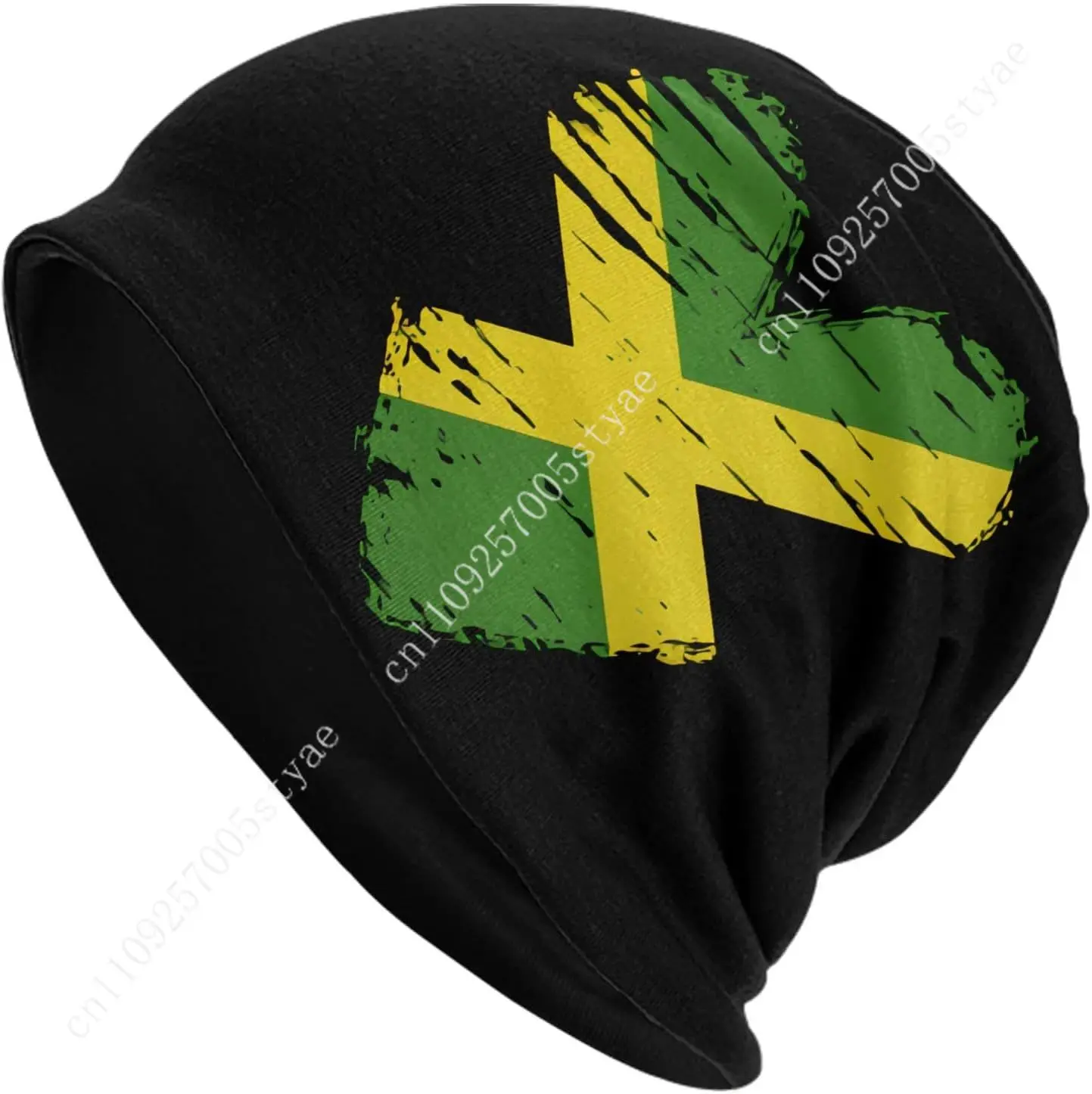 Jamaica Flag Beanie Men Women Knit Hat Cuffed Beanies Warm Winter Caps Soft Skull Cap Fashion Ski Hats