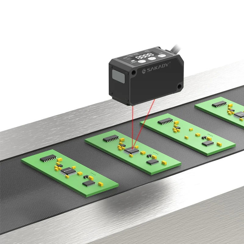 High Precision RS485 Output 400mm Ranging Range IP67 Protection Grade 1ms Response Time 12-24V DC Laser Sensor