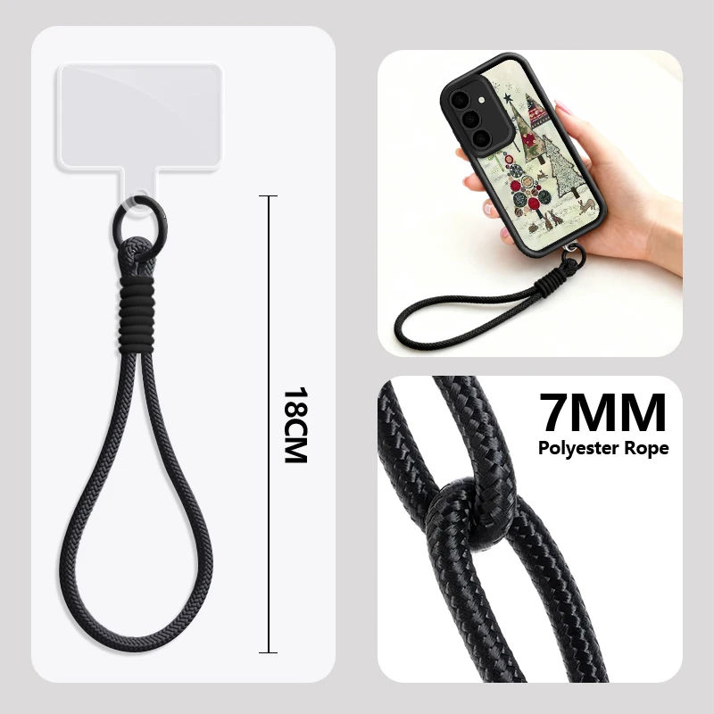 اللوحة شجرة عيد الميلاد الحبل الحال بالنسبة لسامسونج S25 حافة S24 الترا S23 S22 S21 FE A17 A54 A15 A35 A55 A16 A26 A36 A56 5G كابا