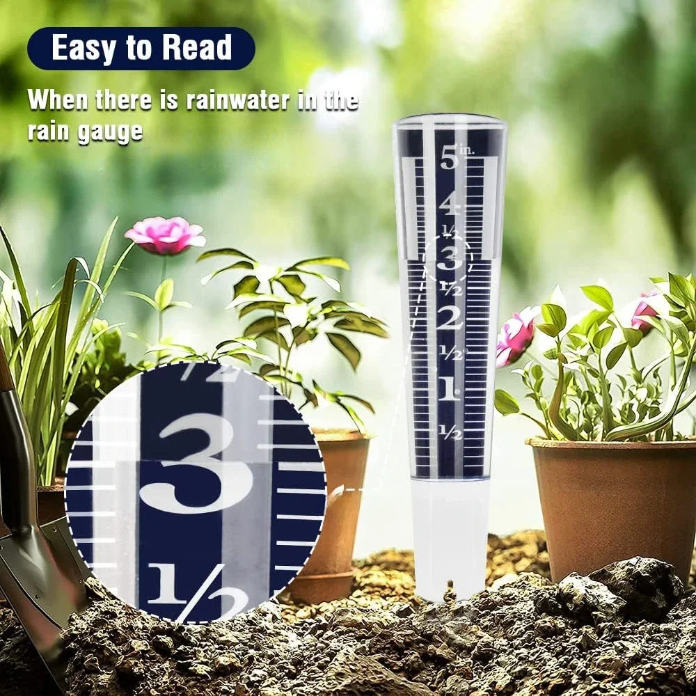 1-8PCS Garden Rain Gauge Rain Gauge Outdoor Rain Gauge Garden Rain Gauge Enlargeable Carpenter Tools Carpinteria Herramienta