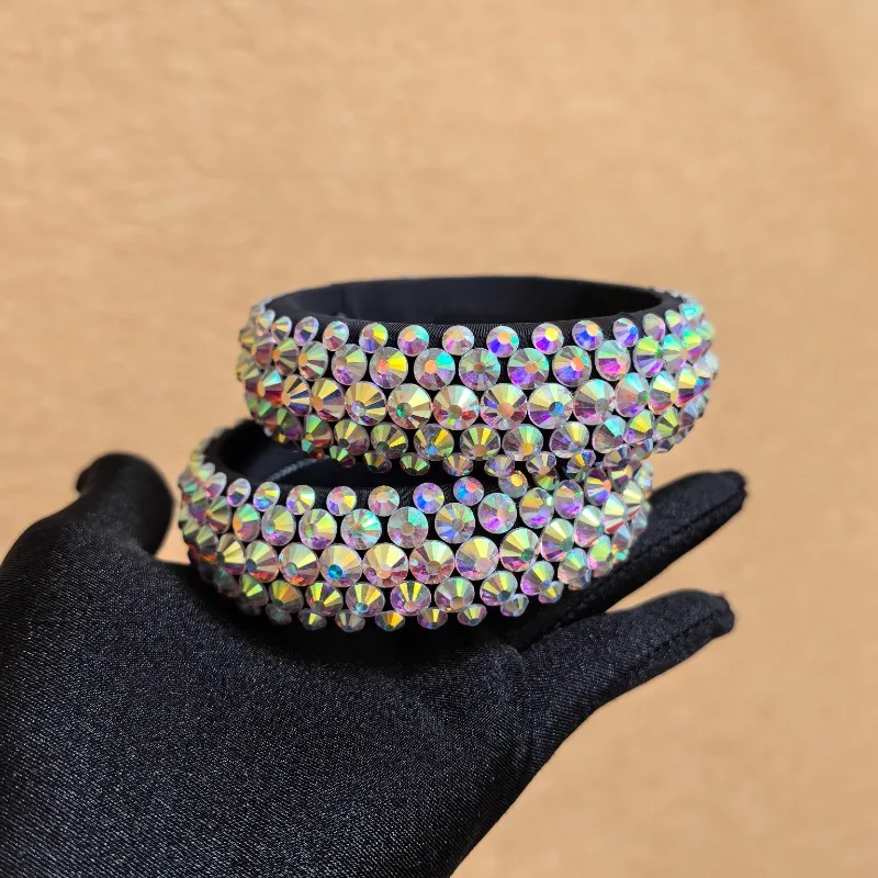 

Индивидуальные костюмы для танца живота для взрослых и детей, браслет с латинскими бриллиантами, аксессуары для браслетов, аксессуары для выступлений ручной работы