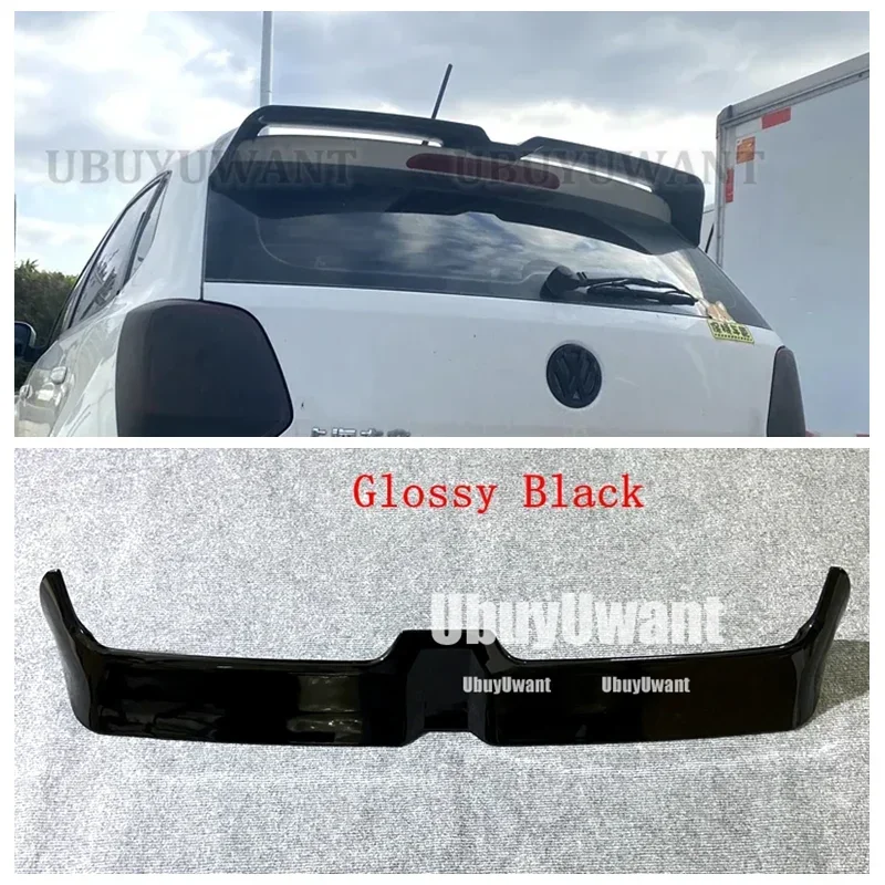 Roof Spoiler Wing Extentions Flaps Rear Wing Car Styling Kits For Volkswagen Polo 5 Polo MK5 6R 6C 2011-2018 Oettinger Style
