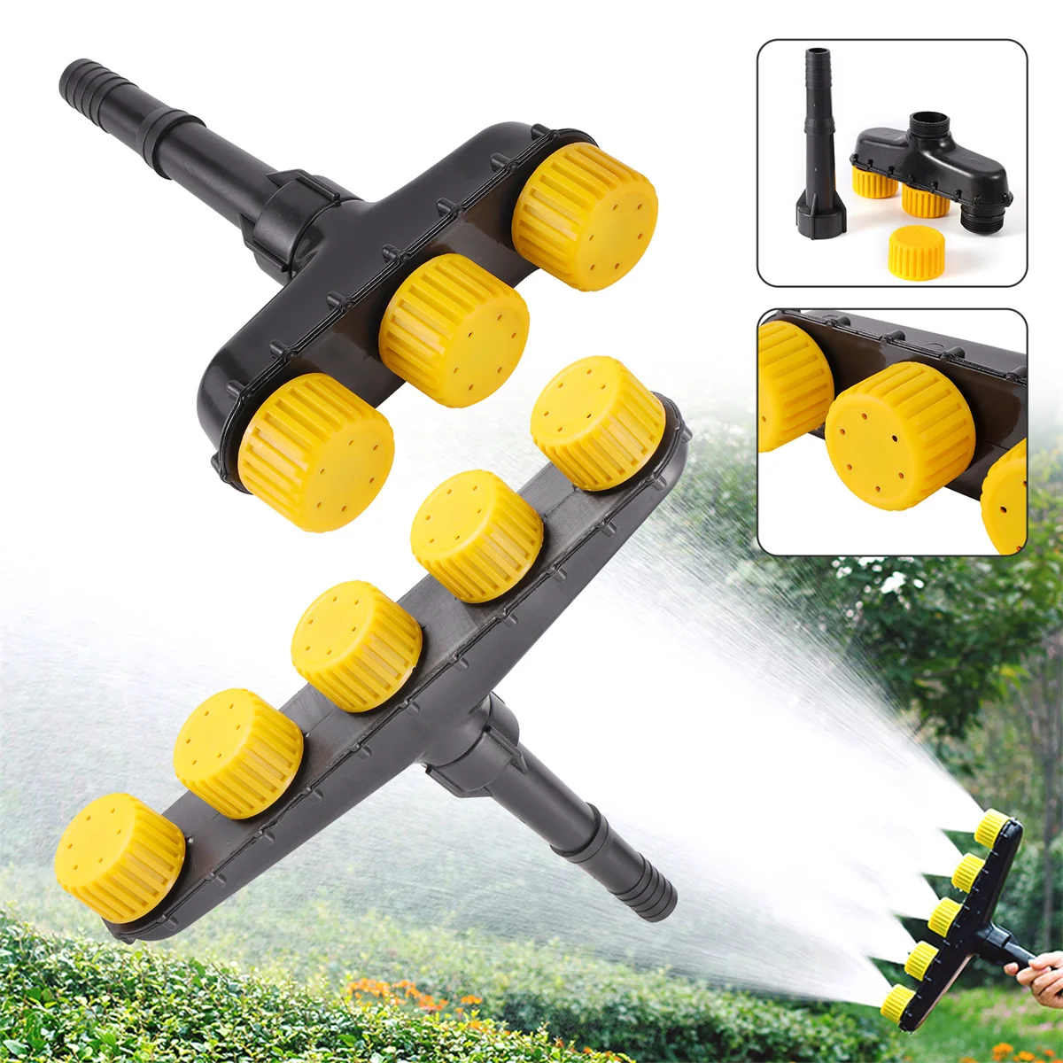 Garden Atomizer Nozzle Agriculture Lawn Park Sprinkler Orchard Farm Irrigation Adjustable Large Flow Watering Tool 3/4/5/6 Way