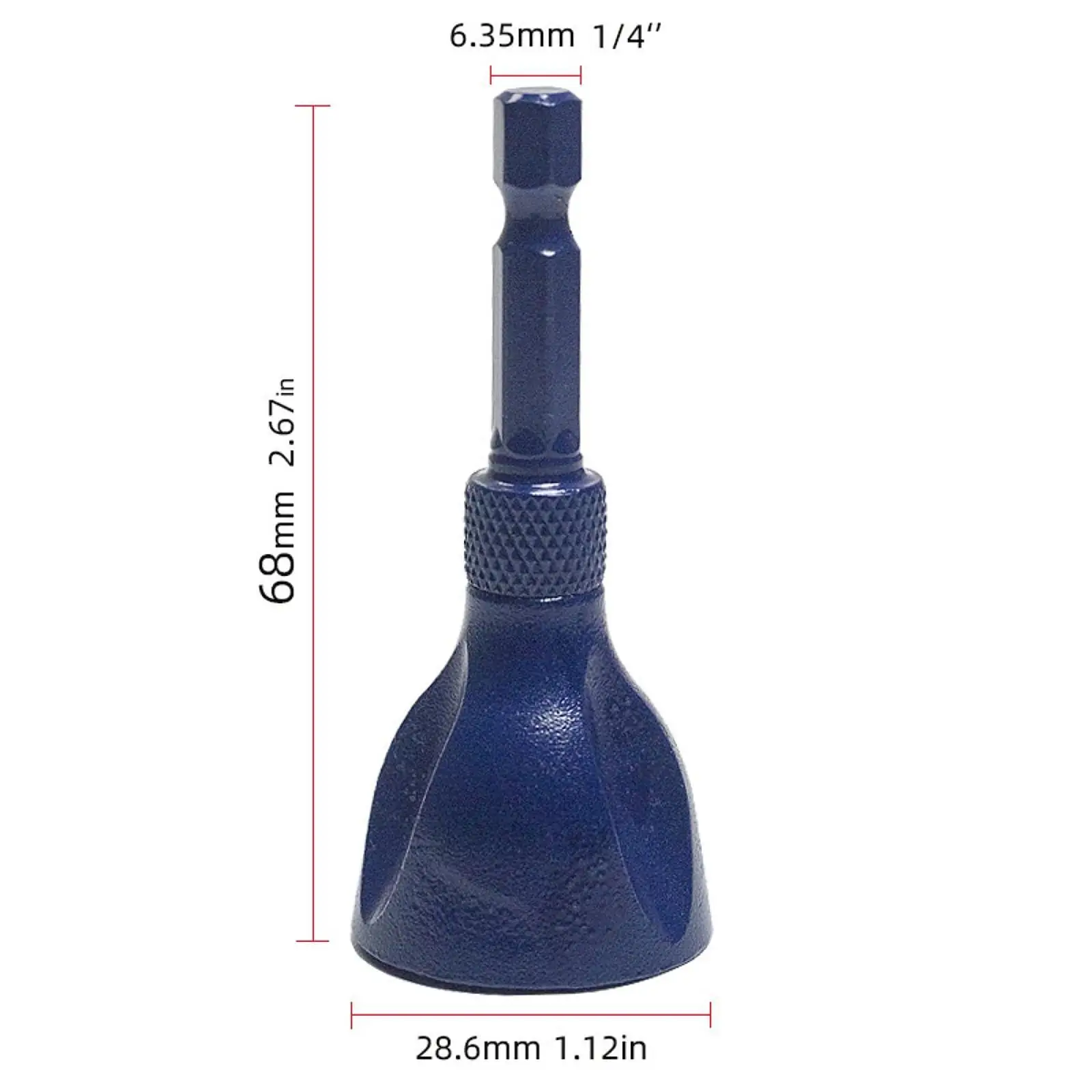 Utensile per smussatura esterna per sbavatura Strumento ergonomico per perforazione di filettatura Comodo multiuso con codolo esagonale per filo metallico