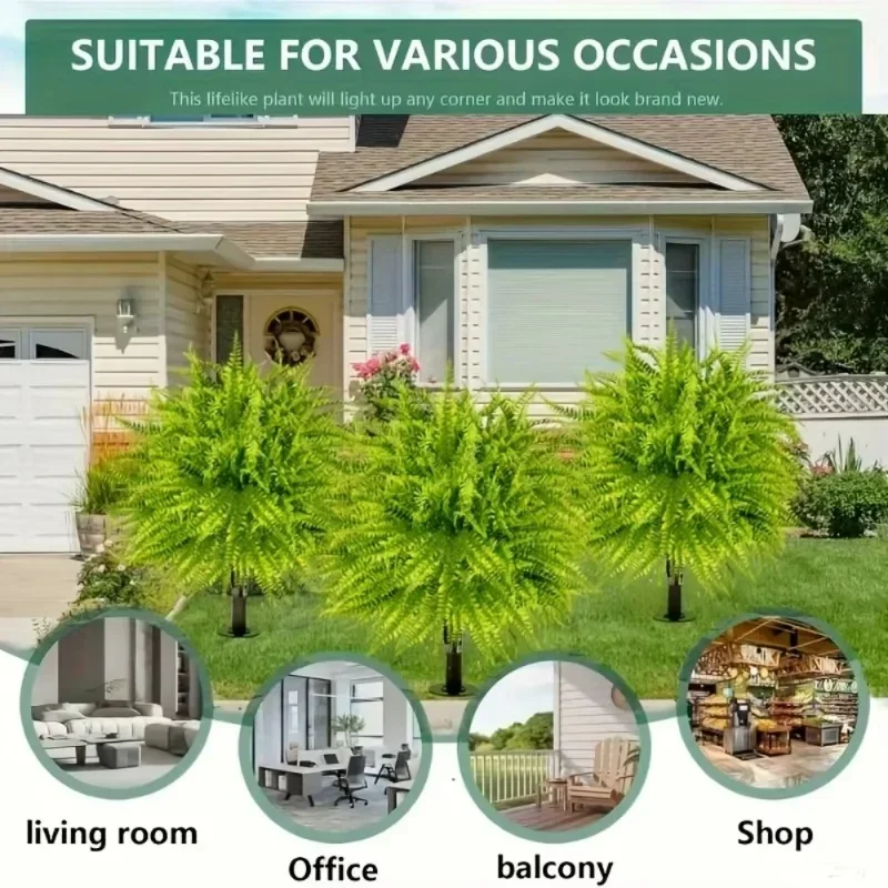

High Quality 1PCS Artificial Cedar Topiary Tree Faux Cypress Resistant Fake Shrubs for Home Garden Patio Outdoor Greenery Decor