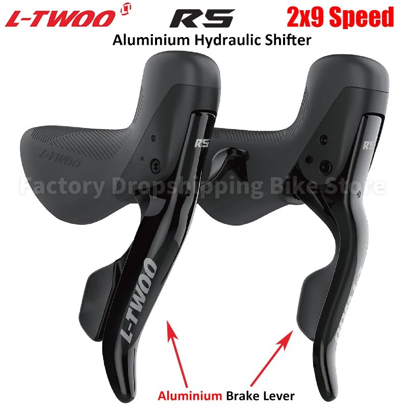 LTWOO R5 Aluminum Alloy Hydraulic Disc Brake Road Bike Kits 2X9 Speed Dual Control Lever 32T Rear Derailleur Bicycle Parts