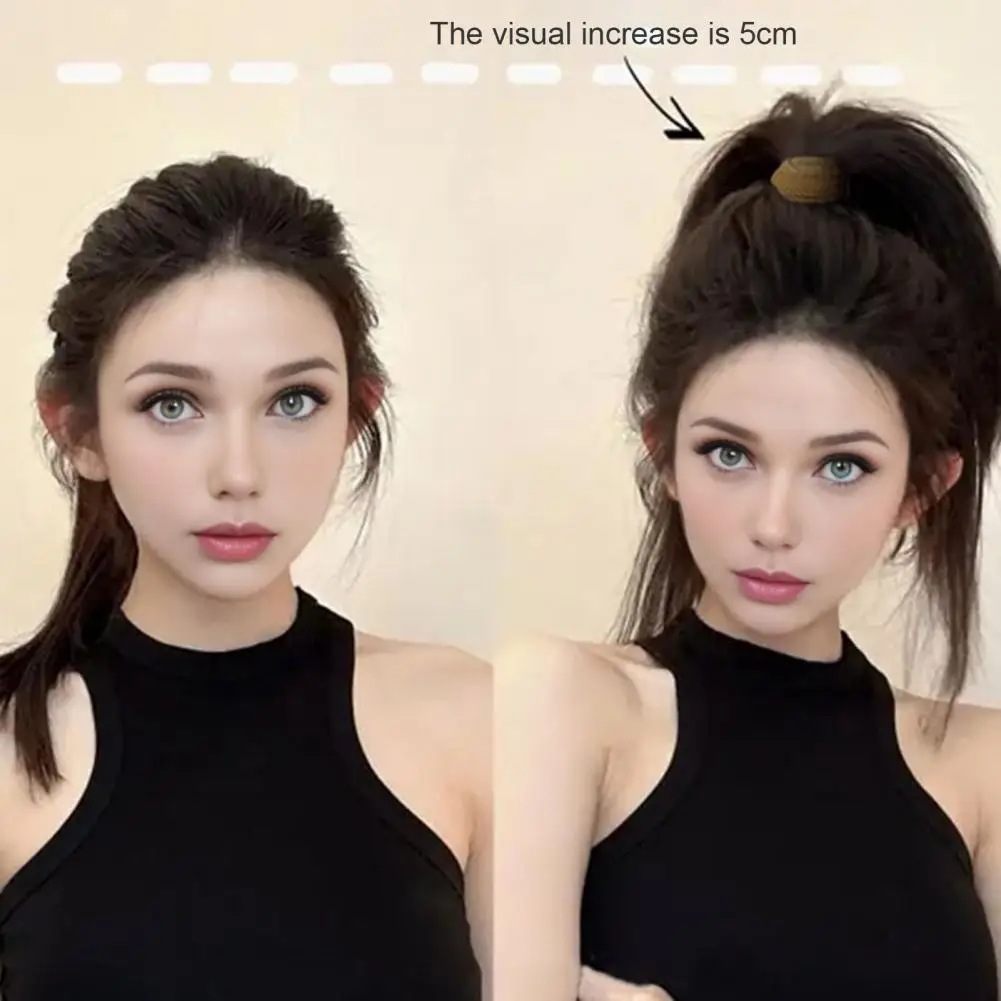 

4Pcs Hair Rope Thickened Widened High Elastic Hair Ties Solid Color Ponytail Holders Soft Hair Accessories