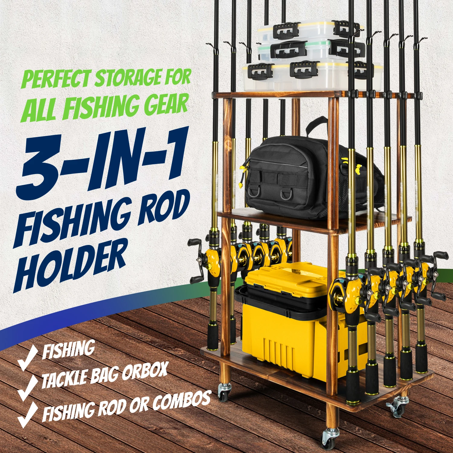 Hengelhouders voor garage Heng - Fishing Equipment Holder recensie en prijs