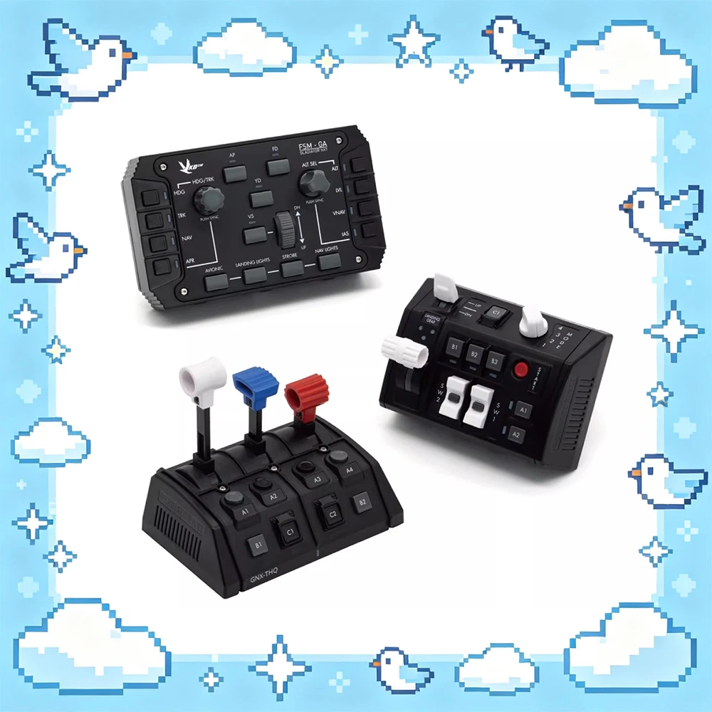 VKBSIM GNX THQ-V Game Rocker Expansion Module Adjustable Damping And Handle Height Flight Rocker Multifunctional Support Gifts