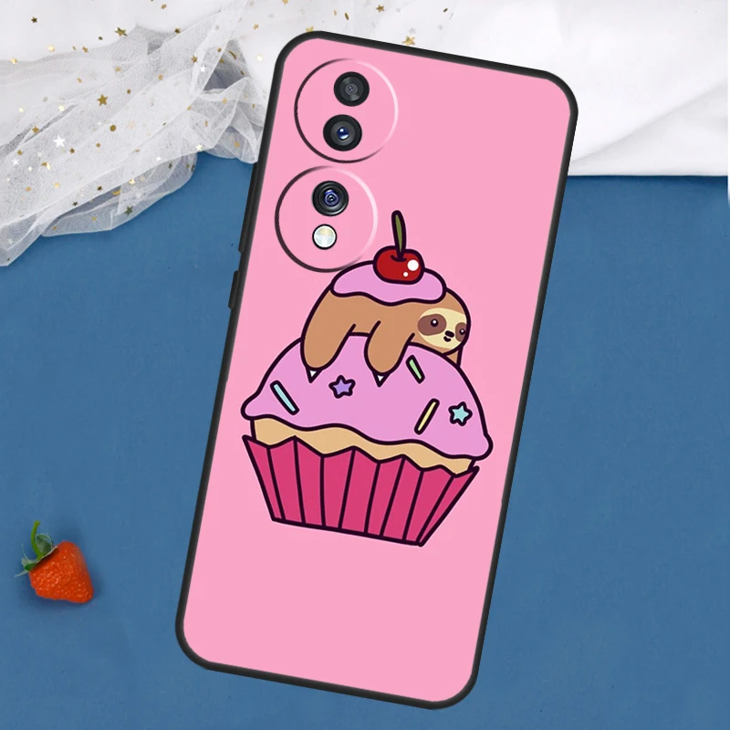 Cake Illustration Case For Honor X8 X9 50 70 Cover For Huawei P30 Pro P50 P20 P40 Lite P Smart 2019 Nova 5T