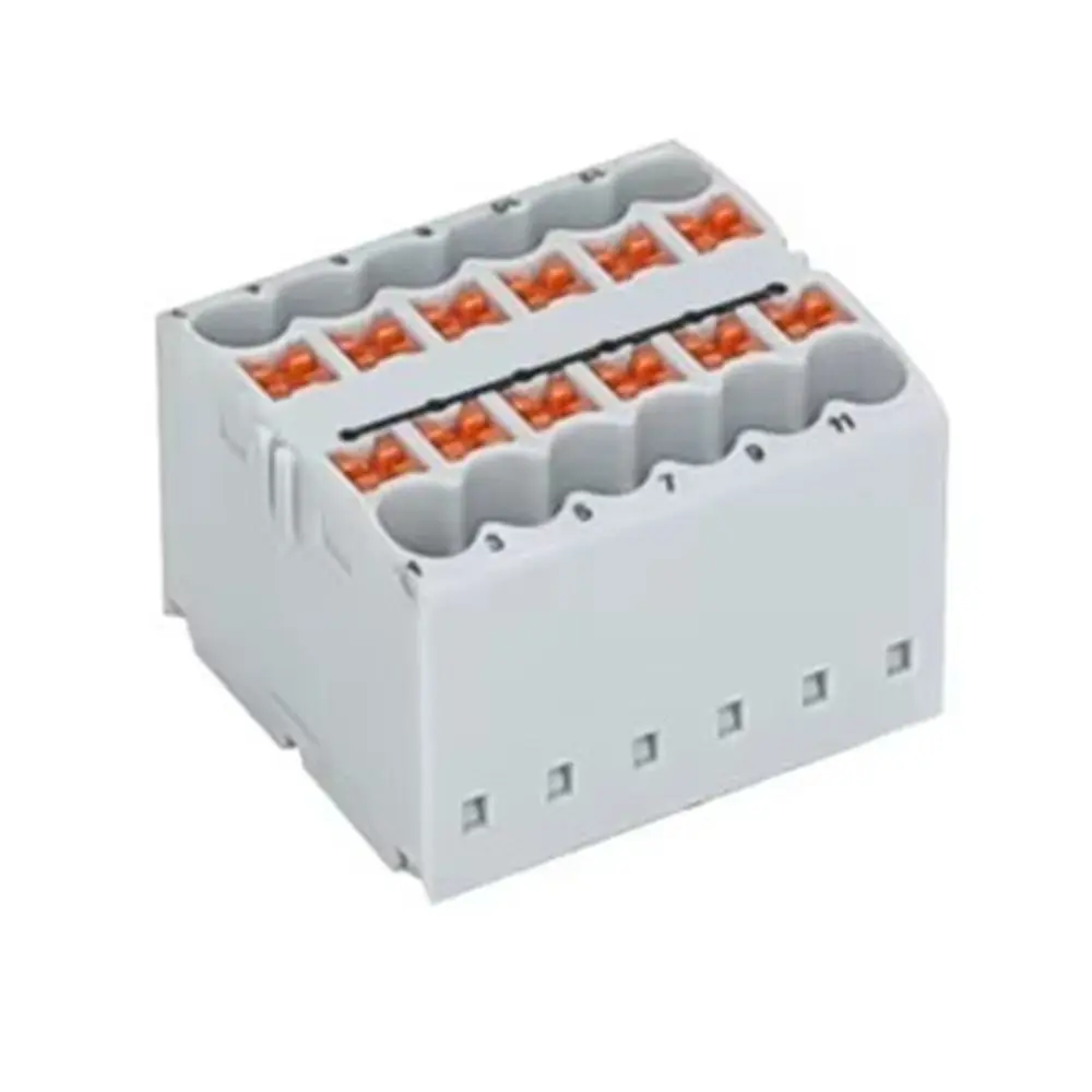 PTFIX 2.5mm² Push-in Electric Power Terminal 2/4/6/12/18 Connection Multiple In Multiple Out Block Connector