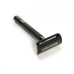 Colorlamb Metal Safety Razor for Men 11CM Double Edge 80g Classic Black Color Manual Barber Shaver