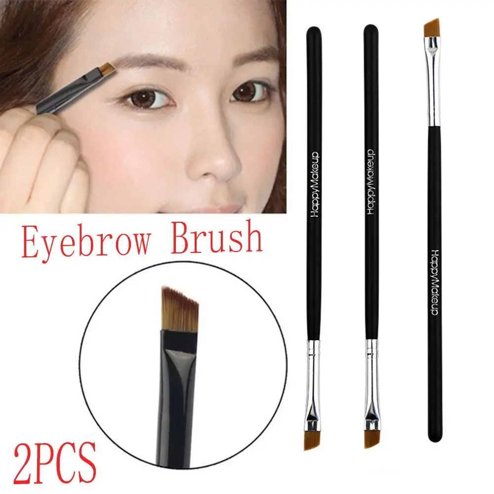 Hochwertige Holz Kabuki Gesicht Nasen bürsten profession elle kosmetische Pinsel Make-up Pinsel Augenbrauen Eyeliner Pinsel Lidschatten pinsel