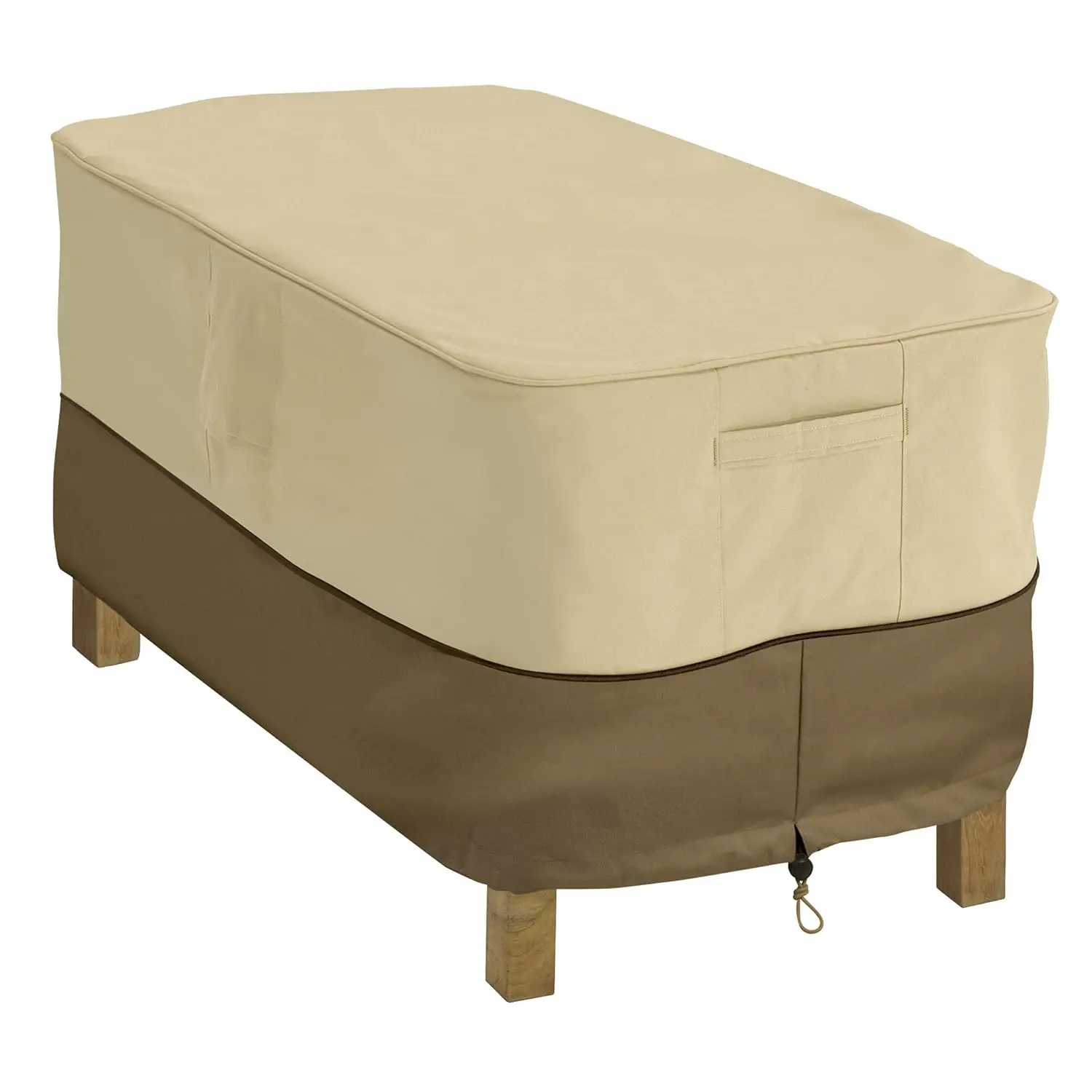 

Veranda Water-Resistant 48 Inch Rectangular Patio Coffee Table Cover, Outdoor Table Cover, Customized