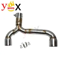 GSR 400 600 Motorcycle Slip On Middle Link Exhaust Pipe Connection Mid Tube Muffler Adaptor For Suzuki GSR400 GSR600 BK400 BK600