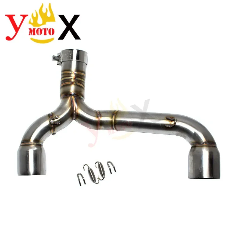 GSR 400 600 Motorcycle Slip On Middle Link Exhaust Pipe Connection Mid Tube Muffler Adaptor For Suzuki GSR400 GSR600 BK400 BK600