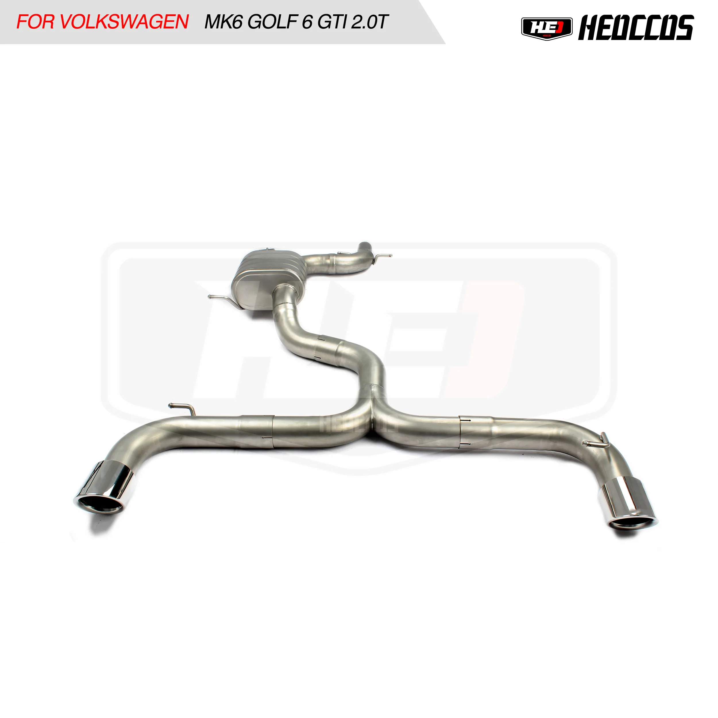 HEO Performance Exhaust System For Volkswagen GOLF MK6 GTI Exhaust 2.0T Valve Stainless Steel Exhaust