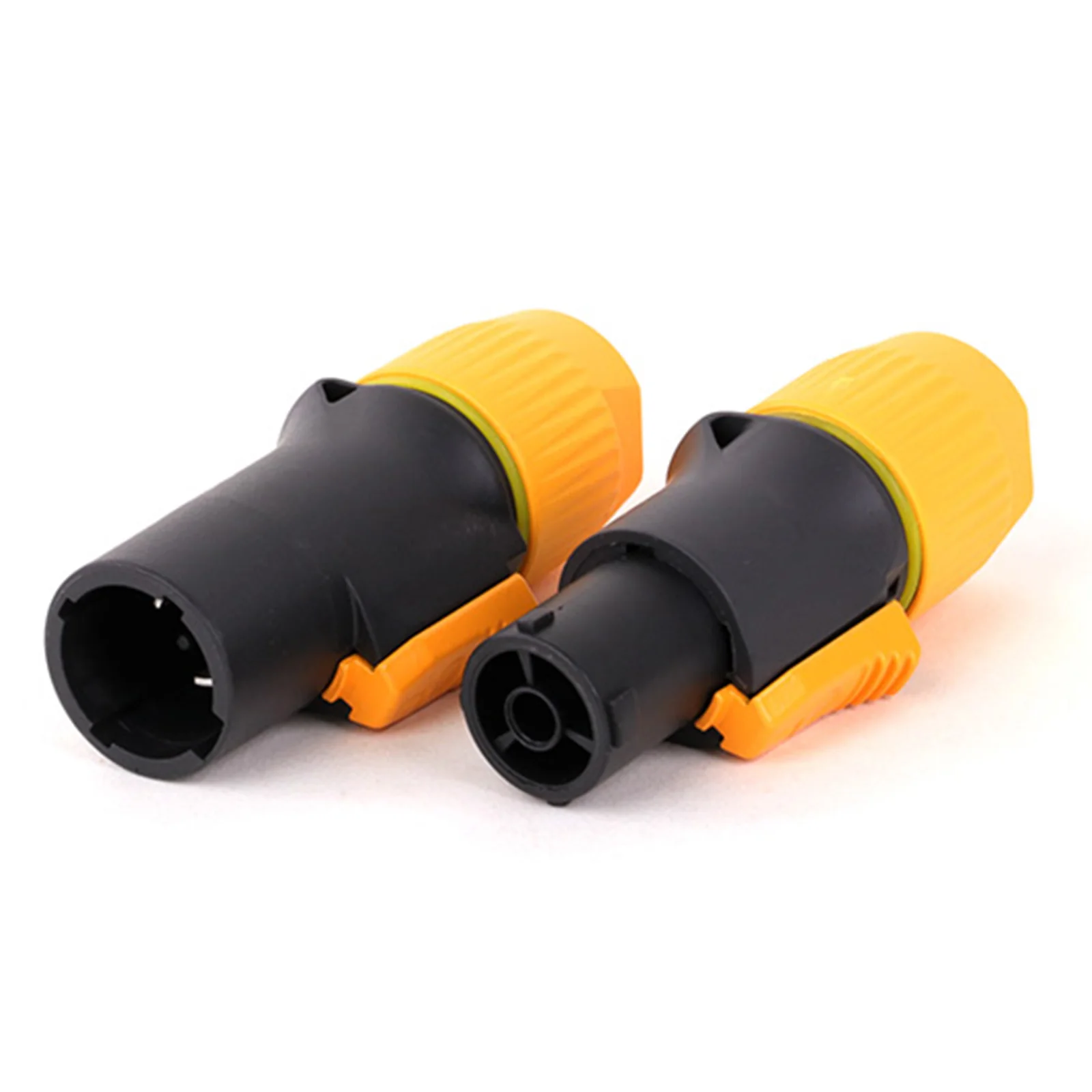 10pcs 3Pins Powercon True Locking Connector Male Plug Jack NAC3FX-W NAC3MX-W PA66 Material IP65 Grade Waterproof Black/Orange