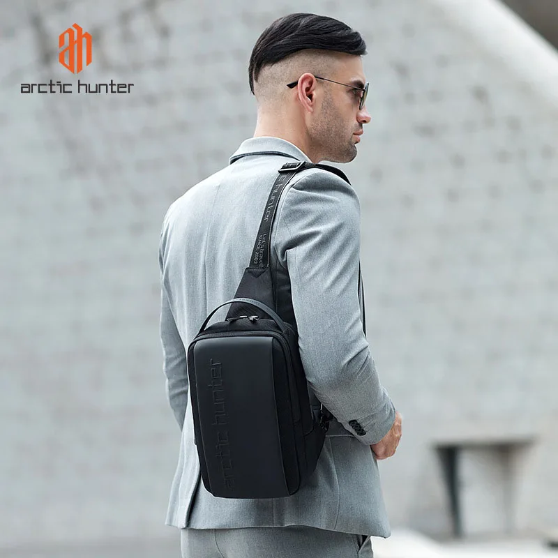 Imagem -03 - Arctic Hunter-bolsa Peito Funcional para Homens Anti-roubo Anti-salpicos Expansão de Água Messenger Bolsa Esportes e Lazer