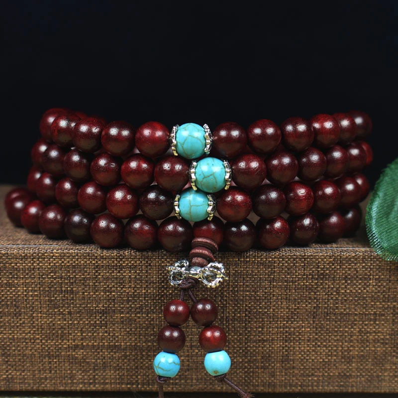 

Rosewood 108/216 8mm , Buddhist prayer beads bracelet, self-produced and sold