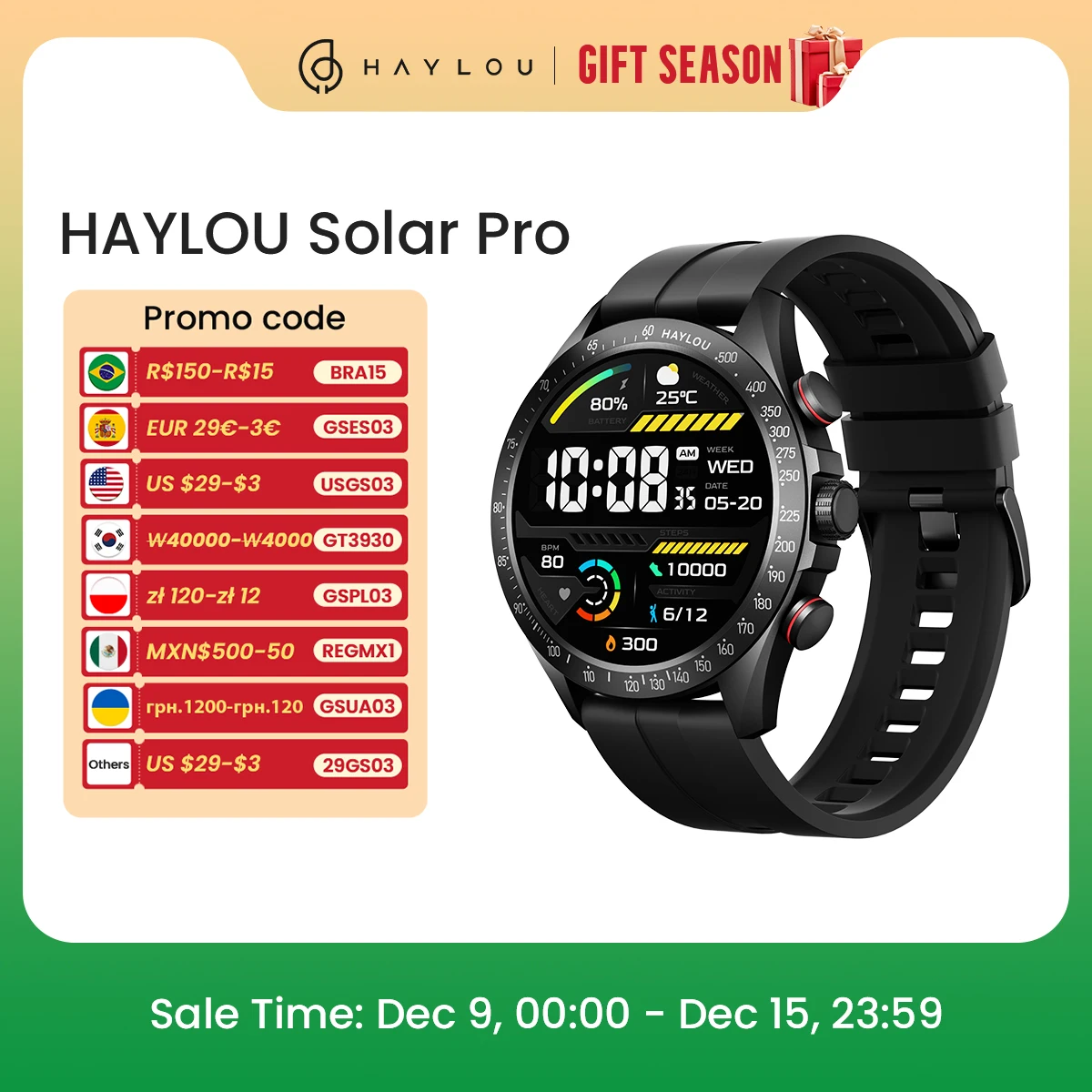 HAYLOU Solar Pro Smart Watch 1.43\