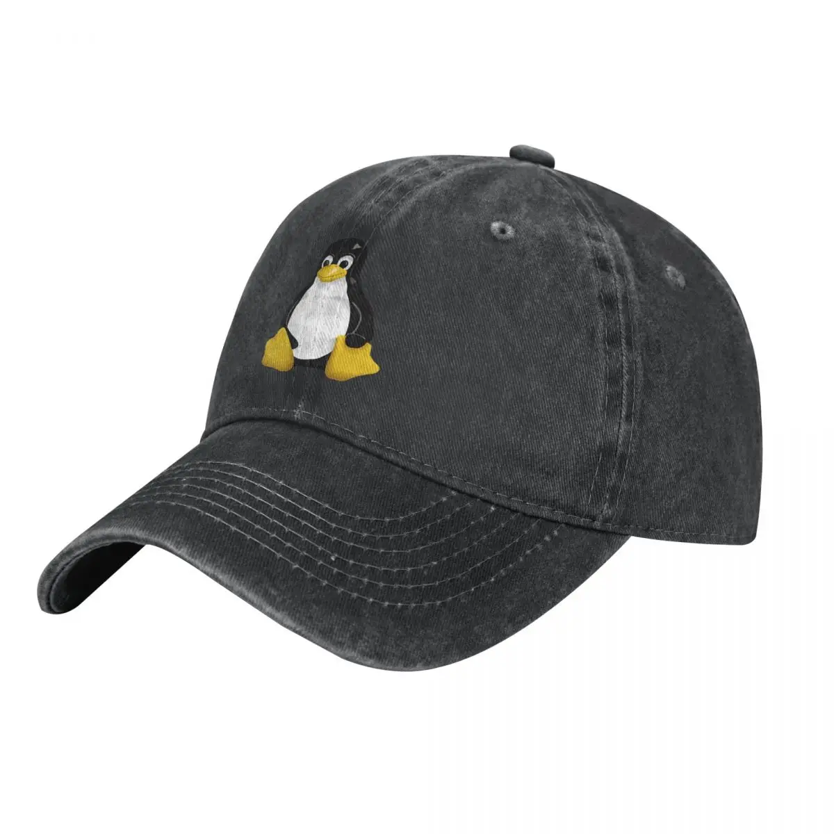 

Logo Linux Baseball Cap Cotton Cowboy Adult Washed Casquette