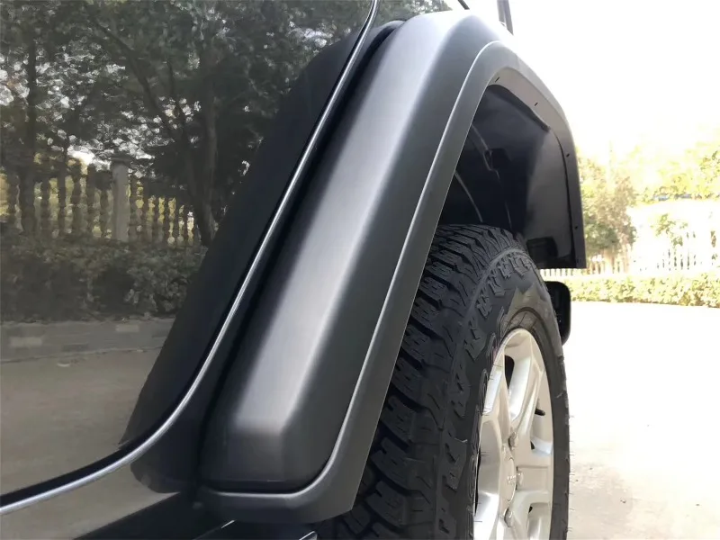 4Pcs/Set High Fender Flares Wheel Eyebrow Without LED Lamp Accessories For Jeep Wrangler JL 2018+ LantSun JL1152