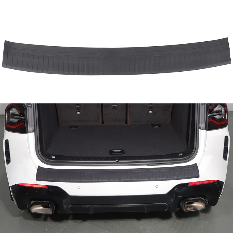 

Trunk Door Sill Plate Protector Cover Rear Bumper Guard Silicone Pad Trim Strip Car Accessory For BMW X3 G01 G08 F97 2018-2024