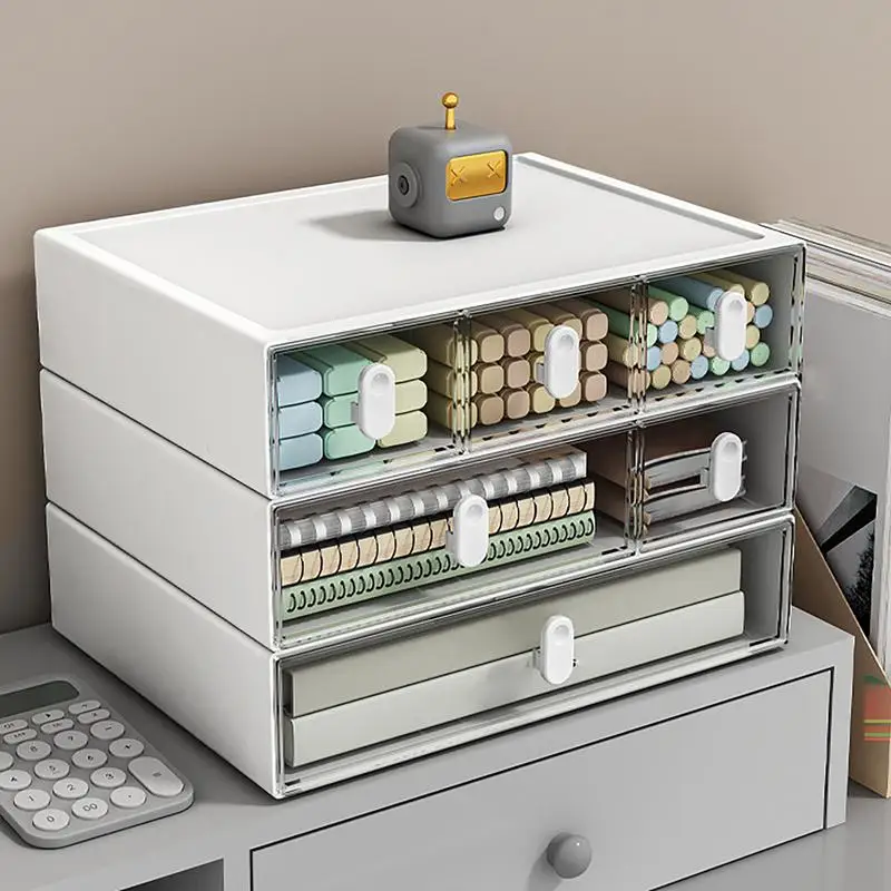 Stackable Drawers For Desk Stackable Desktop Storage Box Multifunctional Desktop Storage Drawers For Cosmetic School Supply