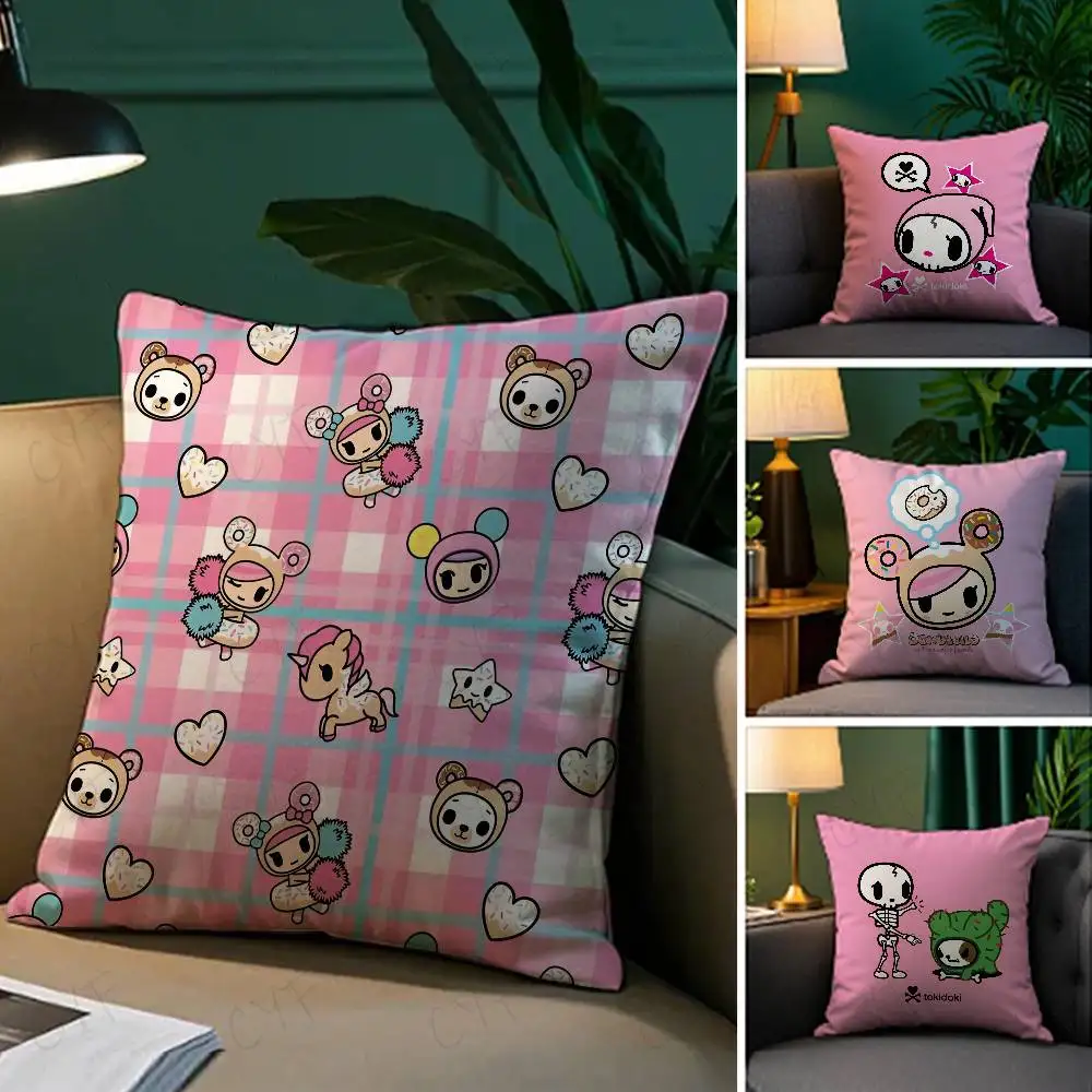 

Japan Tokidoki Creative Pillow Case Custom Printed Brushed Fleece Pillow, Baby Skin-Touch, Eco-Friendly Dye-Sublimation Cushion