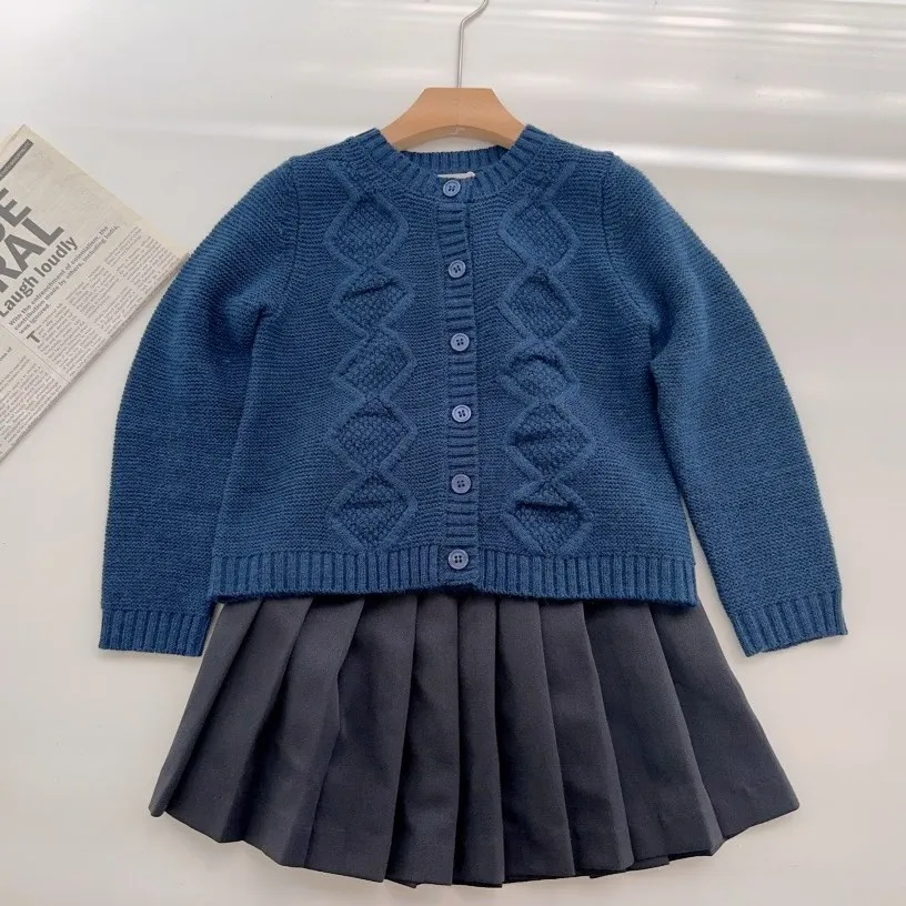 

winter goods quality soft sweater baby girls clothes kids sweaters girls coat 50% wool soft knitted cardigan