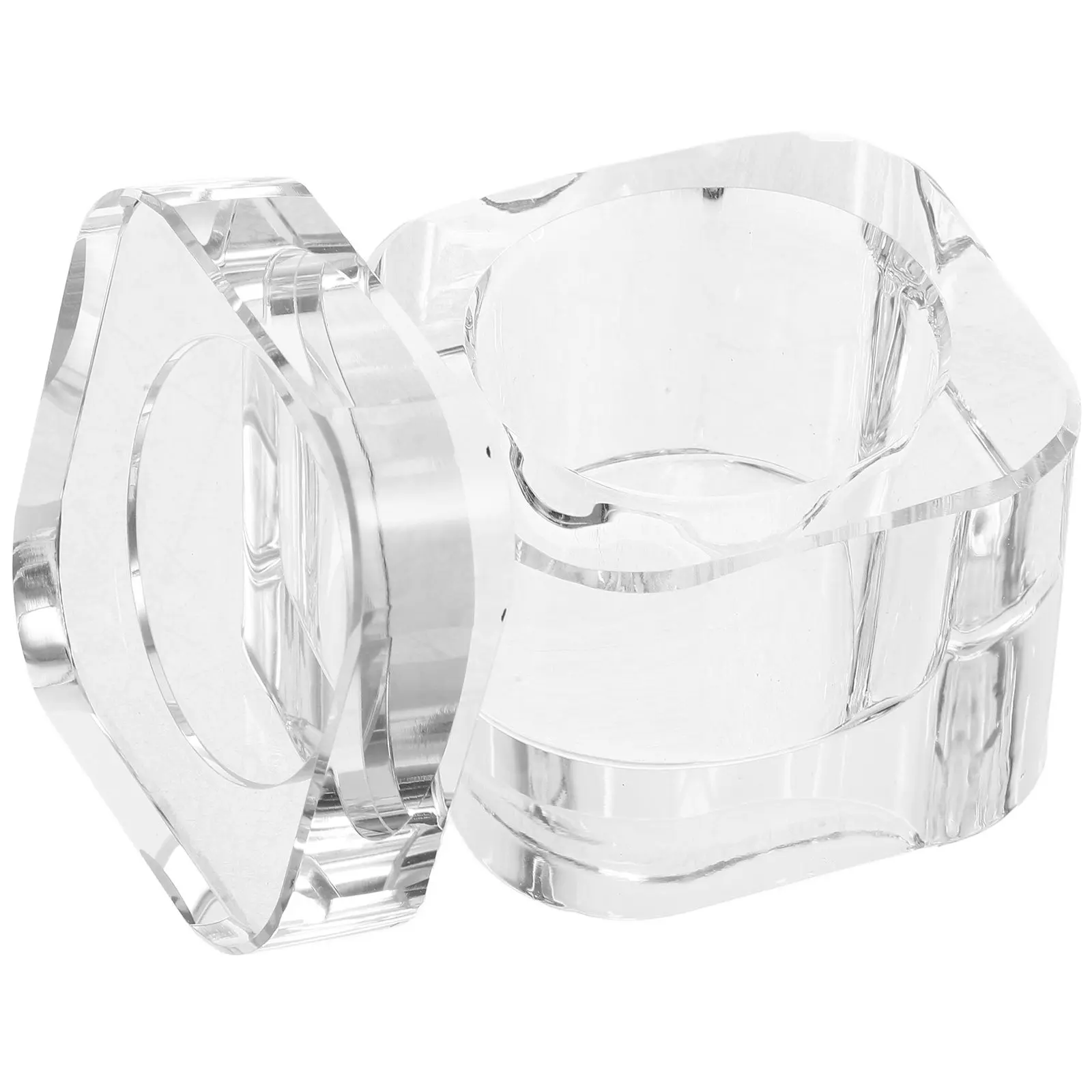 

Многофункциональная стеклянная чаша для маникюра и нейл-арта: прочная, с дизайном под хрусталь, устойчивая к проливанию, мини-стаканчик, идеально подходит для акрила