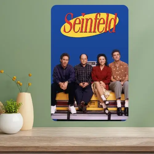 Affiche métallique de la série télévisée classique Seinfeld