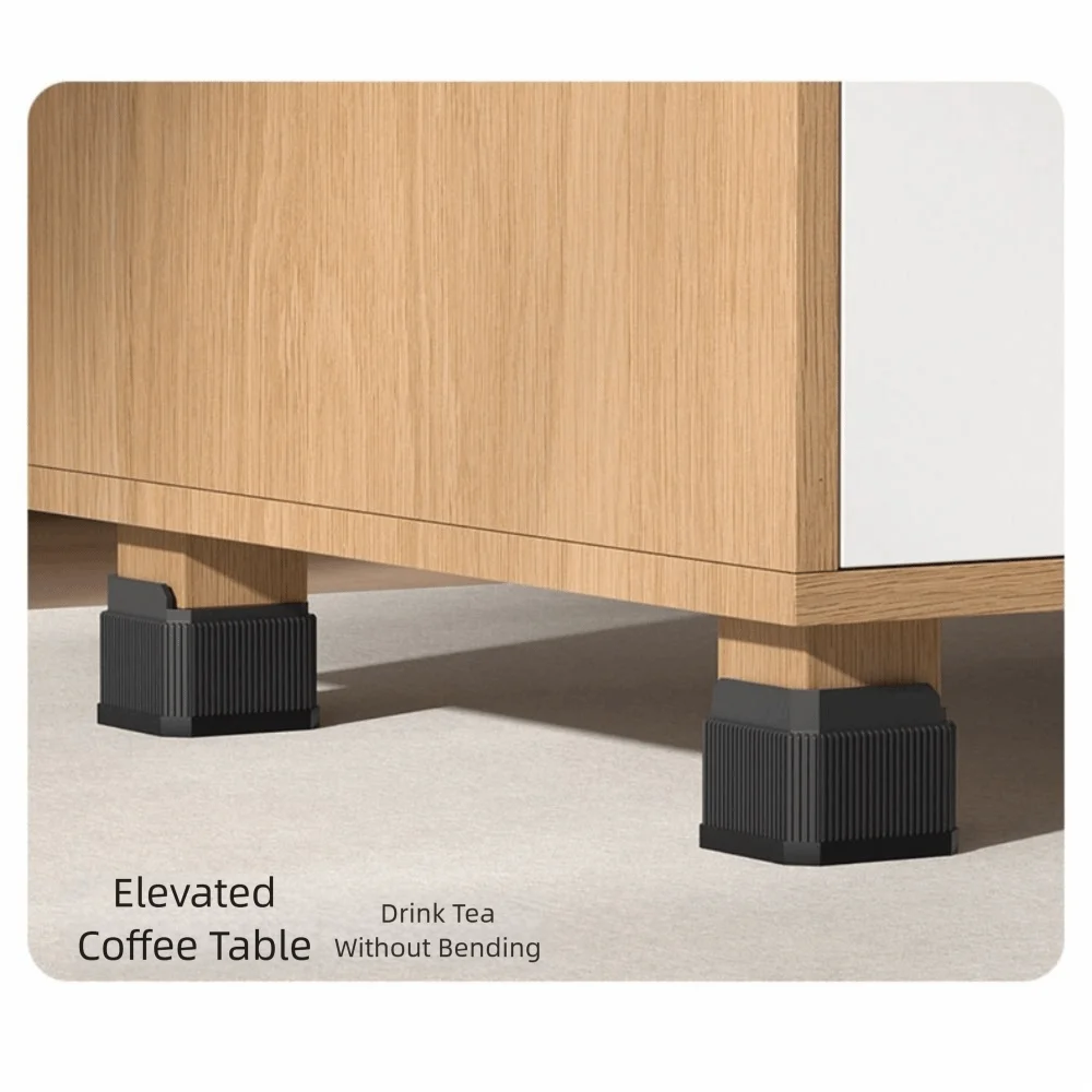 

High Quality Heavy-Duty Furniture Foot Pad Square Non-slip Bed Lifter Adjustable Round Bed Lifts Risers Refrigerator