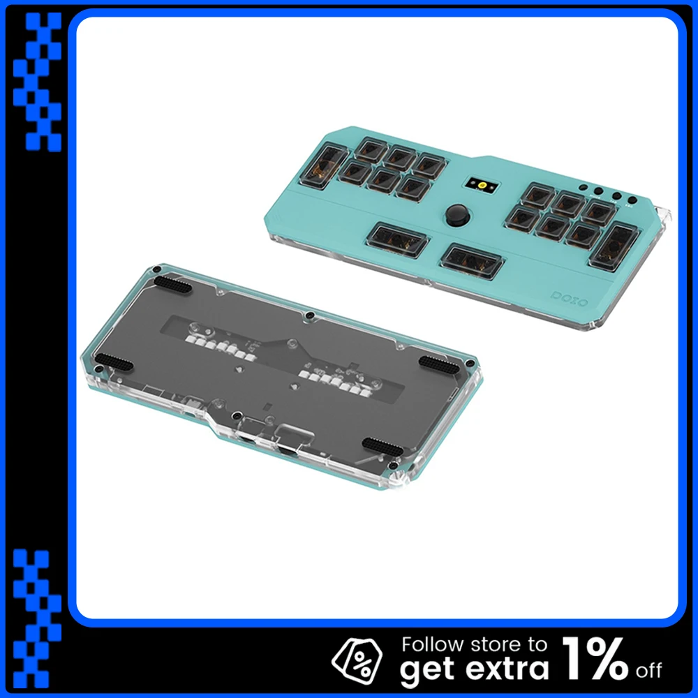 

DOIO KBGM-M01-HE OSU DJMAX Muse Dash EZON Мини Портативная аудиоPlaystation Короткий магнитный переключатель Алюминиевая механическая клавиатура