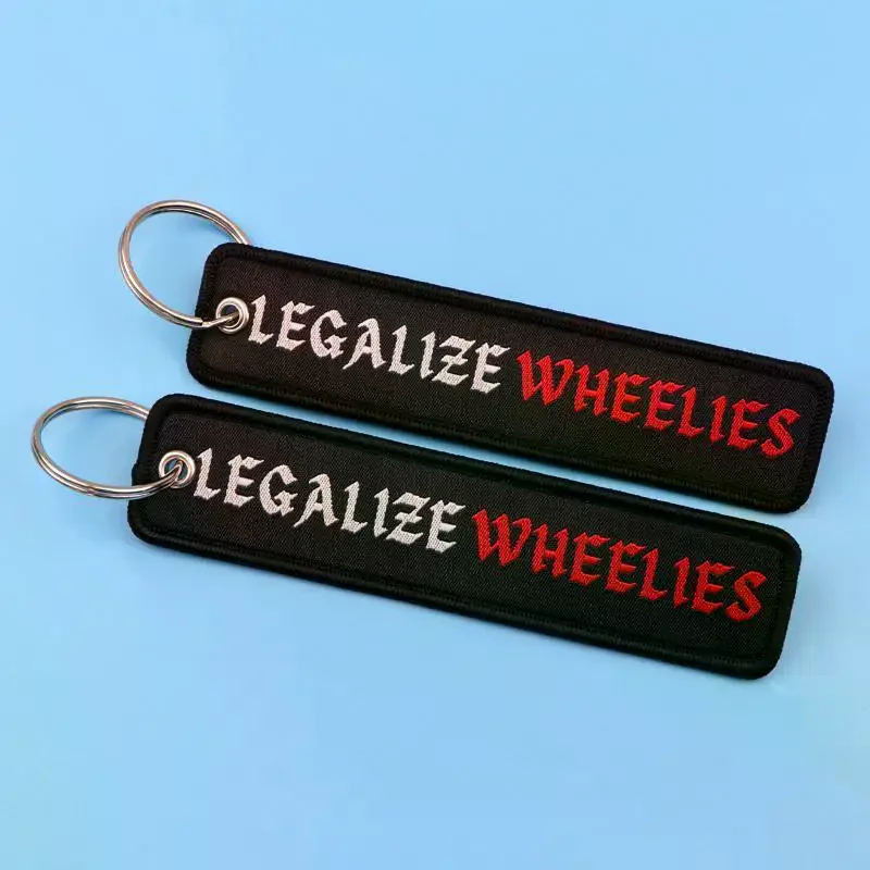 Midnight Club Quote Key Chain Metal Buckle Key Tag Waterproof Printed Key Fob Holder for Motorcycle Lovers Cool Accessory
