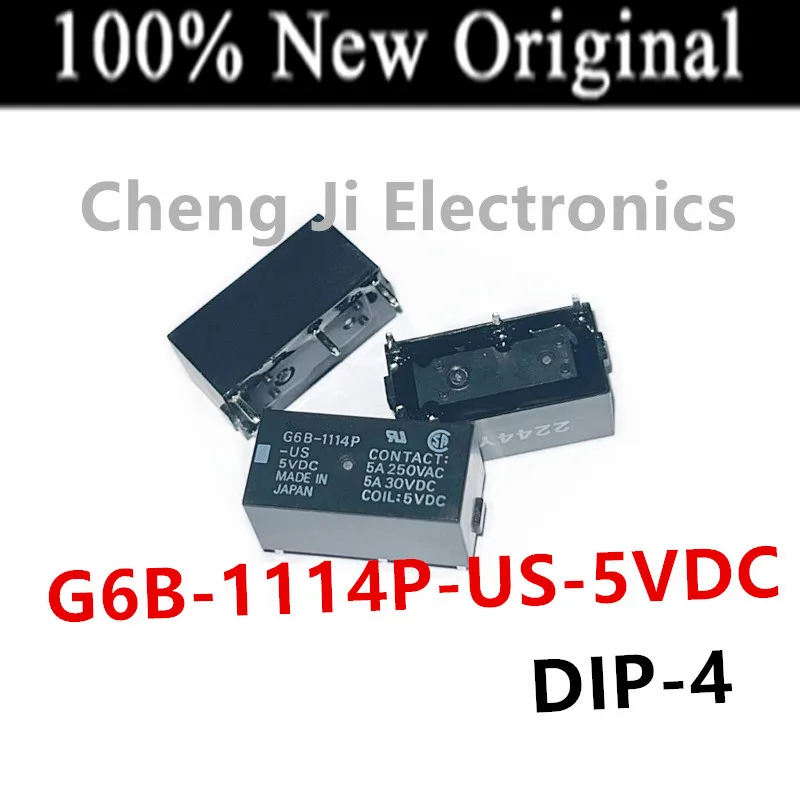 5PCS/Lot G6B-1114P-US-5VDC 、G6B-1114P-US-12VDC 、G6B-1114P-US-24VDC DIP-4 New Original Subminiature Relay G6B-1114P-US