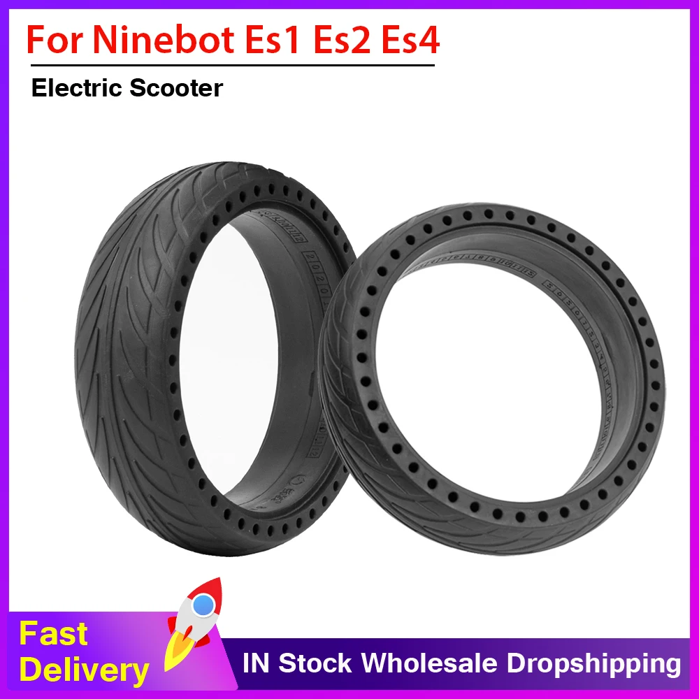 Solid Tyre 8x2.125 Inflation Free Anti-Skip Shock Absoption Tyre For Ninebot Segway ES1/ES2/ES3/ES4 Electric Scooter Rubber Tire