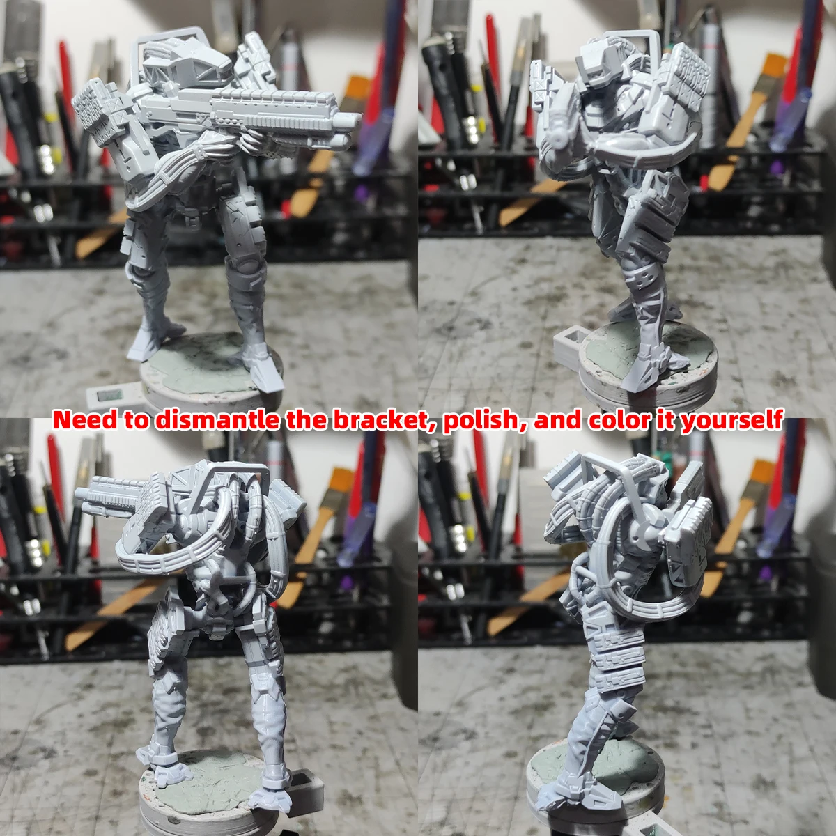 1/35 1/48 1/60 1/72 1/100 1/144 Modellbausatz 3D Harz Miniatur Soldatenfiguren Diorama Unbemalt Richter Mecha Roboter DIY – Detail 3