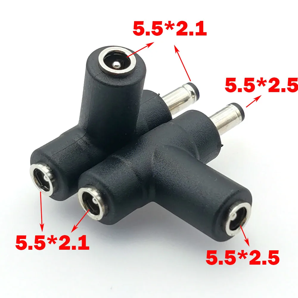 5,5 x 2,1 mm żeńskie do 5,5 x 2,1 mm męskie żeńskie złącze zasilania DC Adapter Laptop 5,5 * 2,5 żeńskie do męskiego 5,5 * 2,5