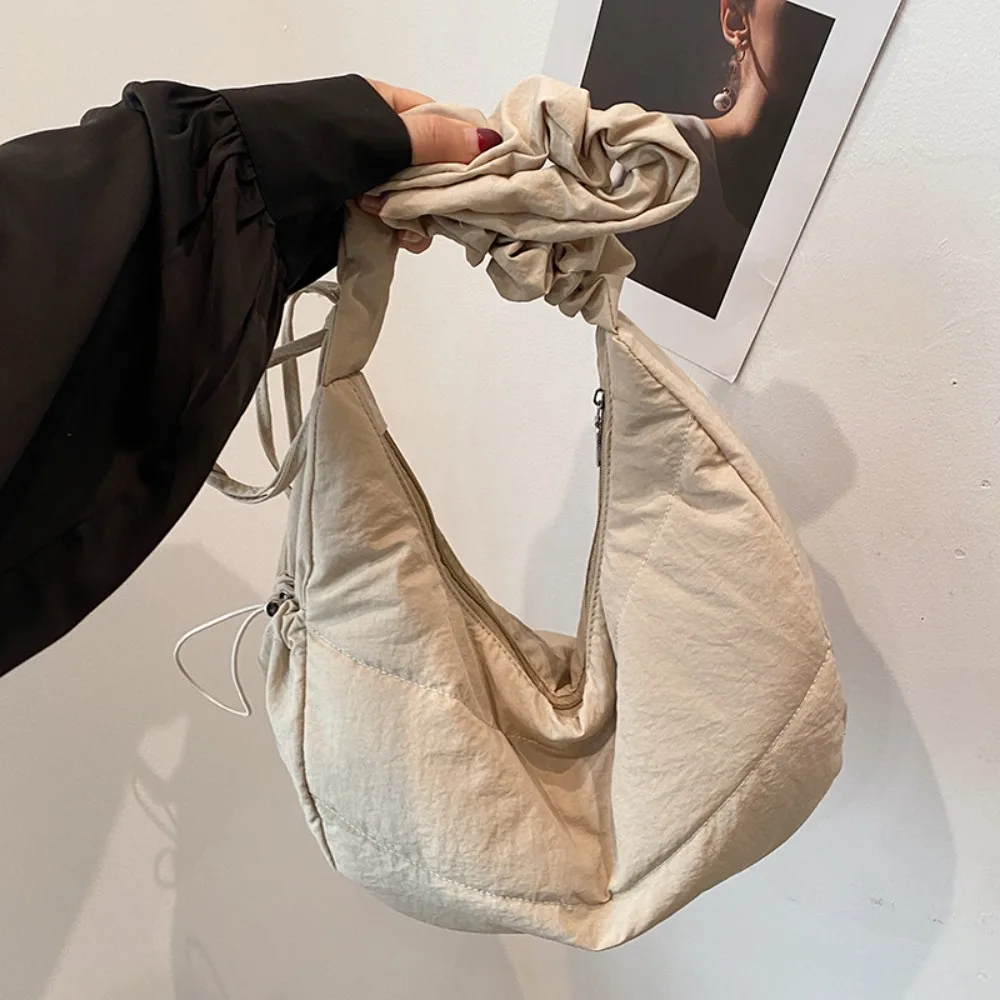 

Крутая нейлоновая плиссированная ручная сумка в корейском стиле, сумка через плечо INS, роскошная портативная модная сумка для подмышек для девочек