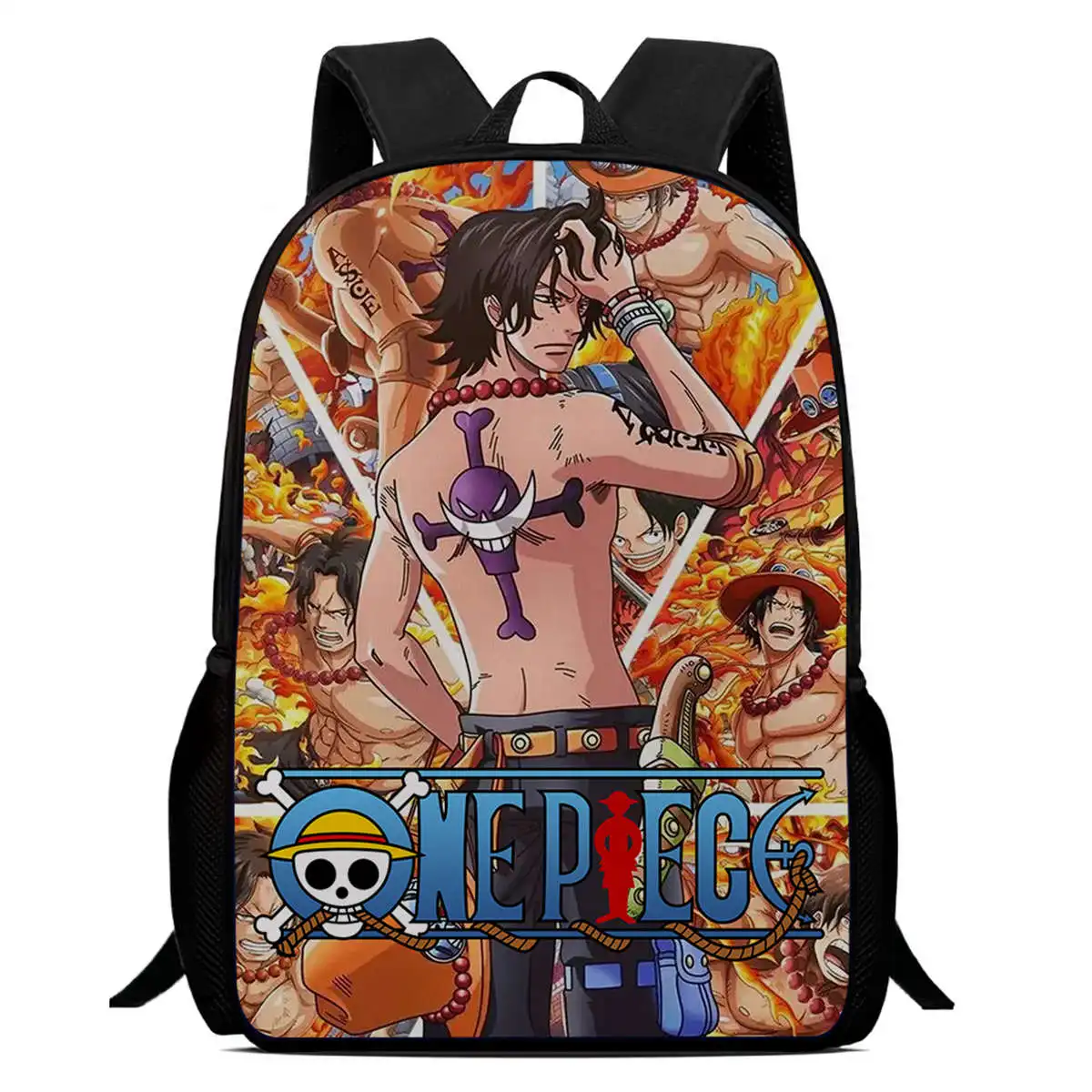 ONE PIECE multi-compartment, clearly designed, high-quality printed pattern storage backpack, direct from the manufacturer.