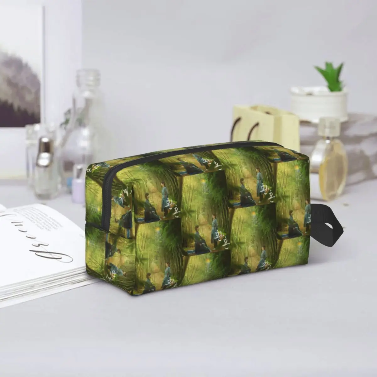Kdrama Alchemy Of Souls Light And Shadow Makeup Bag Cosmetic Organizer Storage Dopp Kit Toiletry Cosmetic Bag for Women Beauty