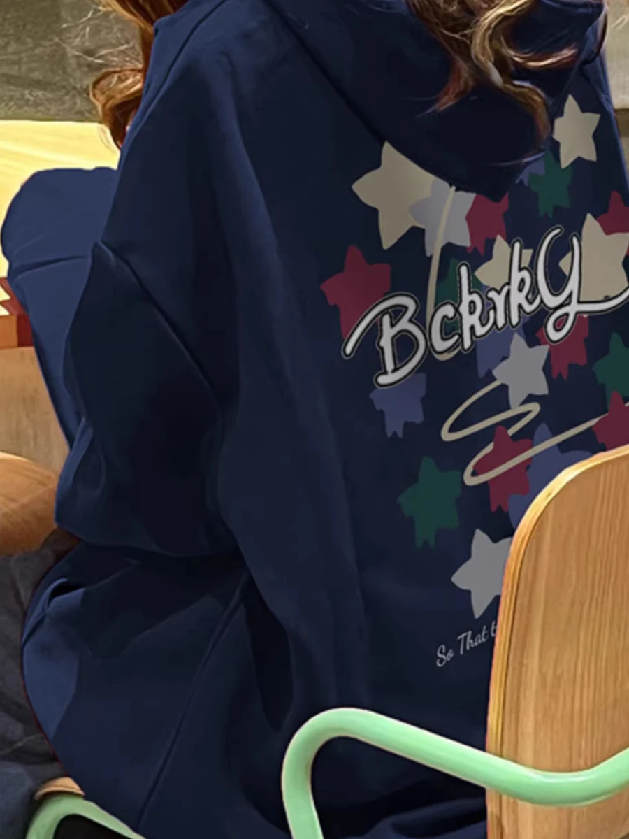 Oversize Casual Hoodie Women's Spring Autumn Thin Zipper Cardigan Jaet Large Size 2300 Pou Design Sense Leisure