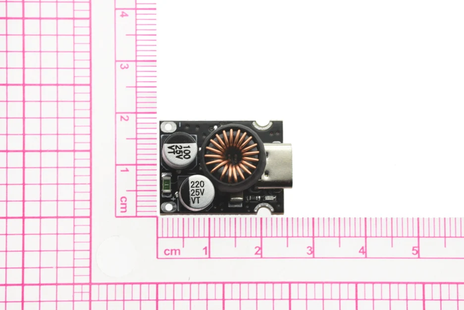 PD65W Step-Down-Modul Schnelllade-Modul Typ-C DC8-32V 3.25A Schnittstelle PD3.1 PPS Schnellladung QC3.0 SCP – Detail 3