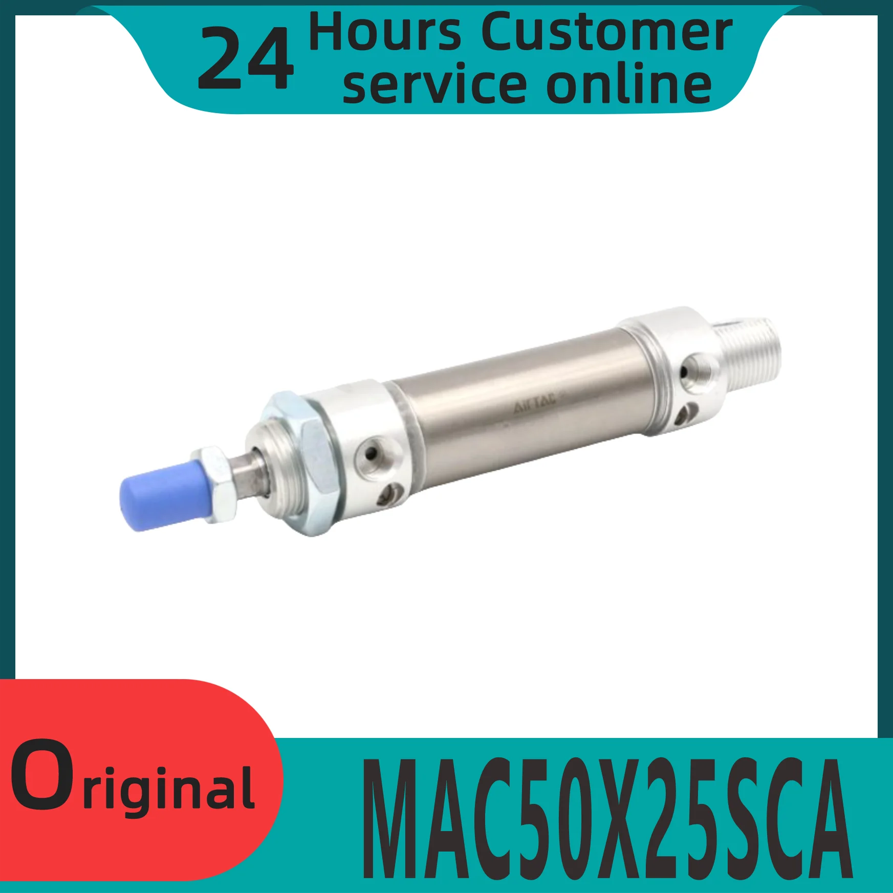 

Brand new original buffering stainless steel mini cylinder MAC50X25SCA MAC50X50SCA MAC50X75SCA MAC50X80SCA